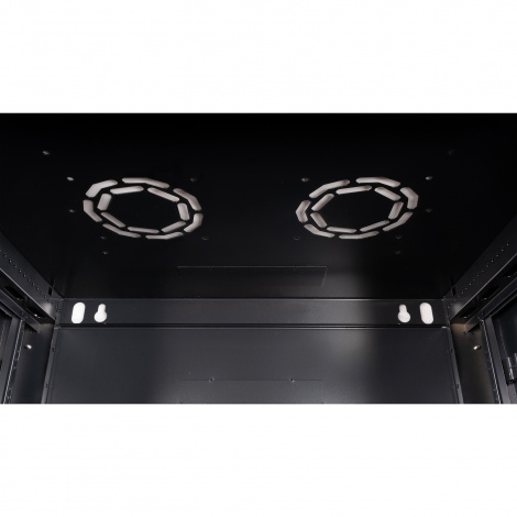 Шкаф 19" телекоммуникационный настенный, 4U 280x600х450 мм, дверь перфорация, черный